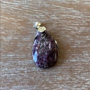 Charoite crystal pendent
